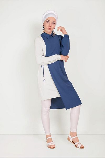 Alvina Belden Latched Linen Tunic 40645