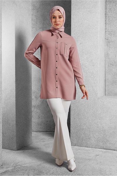 Alvina Shirt Collar Tunic 45295