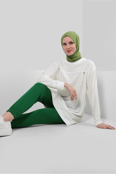 Alvina Φούτερ με φερμουάρ Crew Neck - 43852