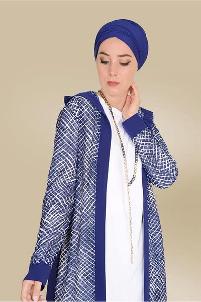Alvina Hooded Belden Birded Tunic 40719