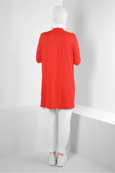 Alvina 43699 Model Text Printed and Ruffle Detailed Tracksuit Tunik