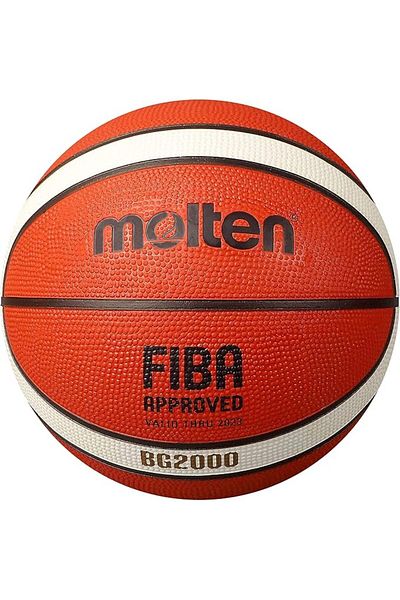 MOLTEN Size 7 Premium Rubber Basketball| Fiba Approved, Indoor/outdoor, Excellent Grip |orange/ivory