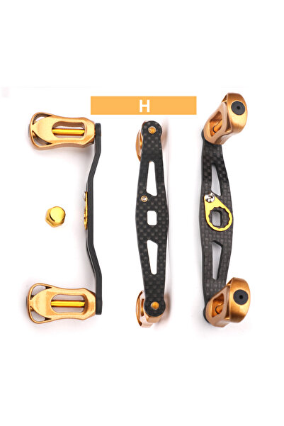 Choice مقبض بكرة الصيد H.Golden ROLLFISH ذراع هزاز من ألياف الكربون خفيفة الو...