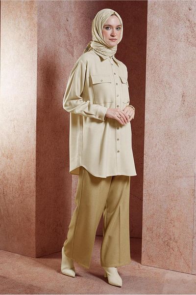 Alvina Shirt Collar Tunic 45069
