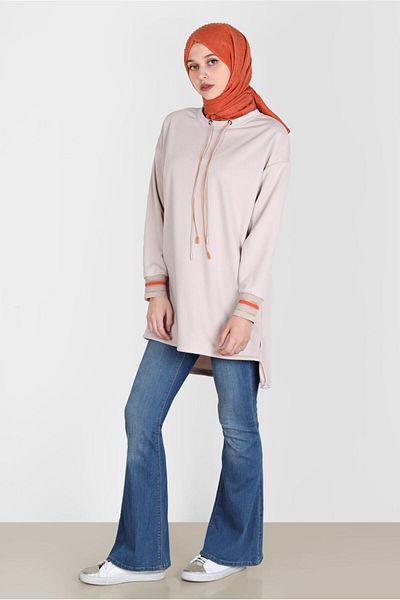 Alvina Φόρμα Tunic - Λεπτομέρεια με δαντέλα, Μοντέλο 42572