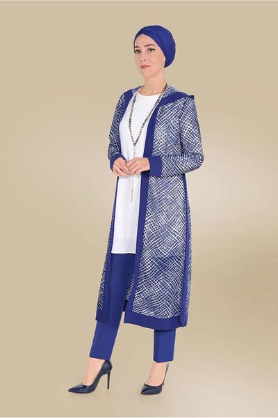 Alvina Hooded Belden Birded Tunic 40719