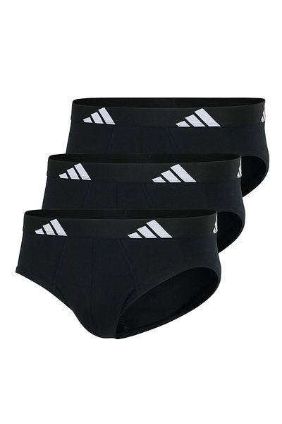 adidas Herren Slip, 3er Pack - Briefs, Active Flex Cotton, Logo, einfarbig