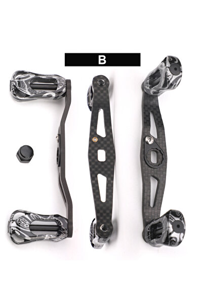 Choice ب. بكرة صيد من ROLLFISH بمقبض وذراع هزاز من ألياف الكربون خفيفة الوزن ...