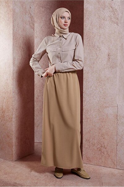 Alvina 60555 Model Elastic Waist Skirt