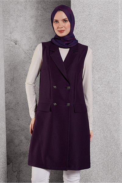Alvina Kruvaze Collar Vest 45219
