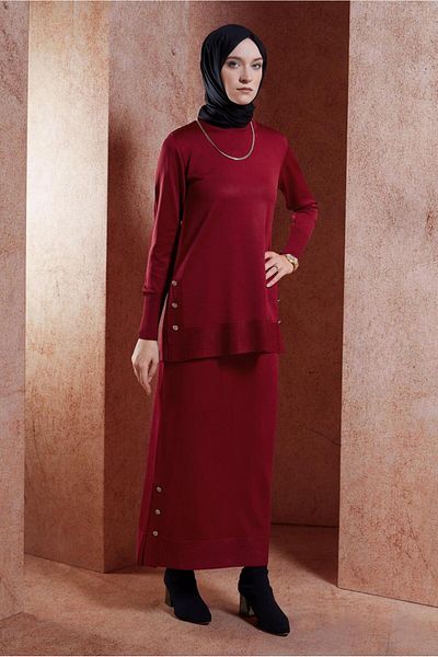 Alvina Knitwear Suit with Skirt - Model 44959