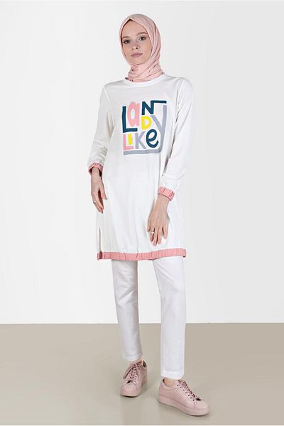 Alvina 42653 Model Tunic - Bassi Detailed Tracksuit