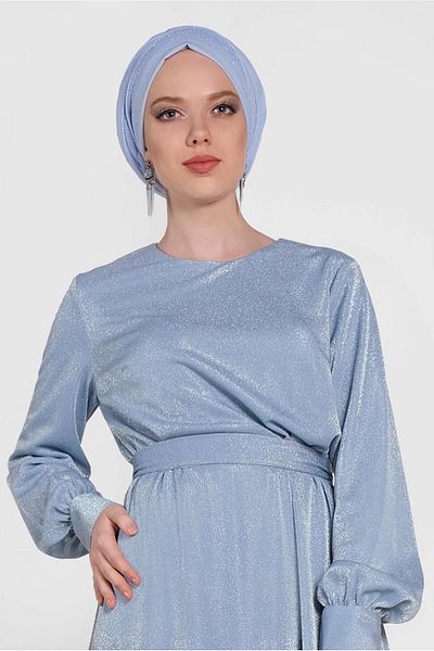 Alvina Φόρεμα με ασημί ζωνάκι 4466