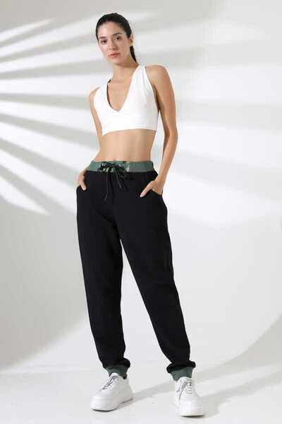 MOSRANİC Unisex Black Jogger Street Style Sweatpants Ms 1310