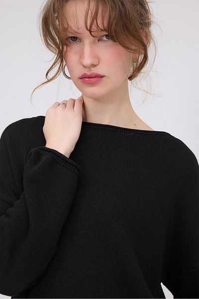 Addax Boat Neck Knitwear Sweater K10237-A5