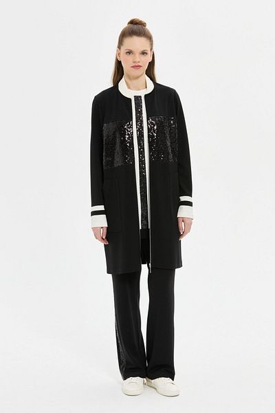 Esswaap Sequin Detailed Triple Tracksuit Suit Black