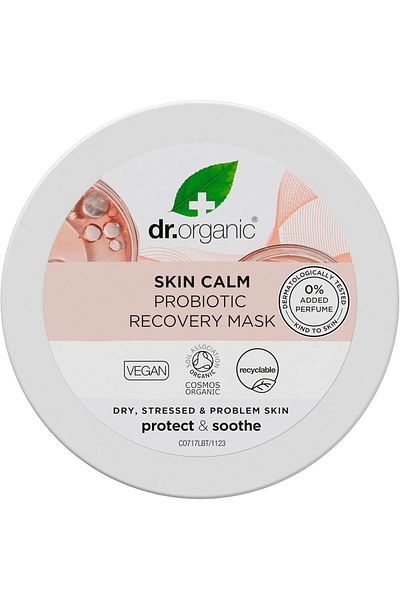 Dr. Organic Dr. Organic Skin Calm Probiotic Recovery Mask, For Redness, Dry, Sensitive & Irritable Skin, 100ml