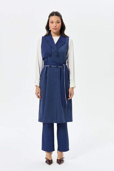 Esswaap Striped and Plain Polyviscon Fabric Long Vest Trousers Suit Laci