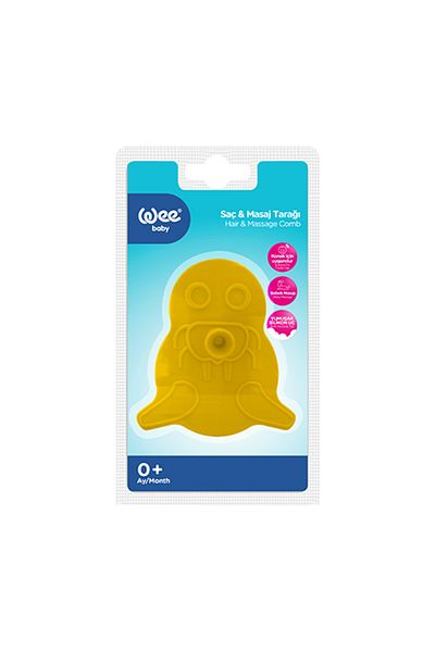 Wee Baby Hair and Massage Comb - Yellow