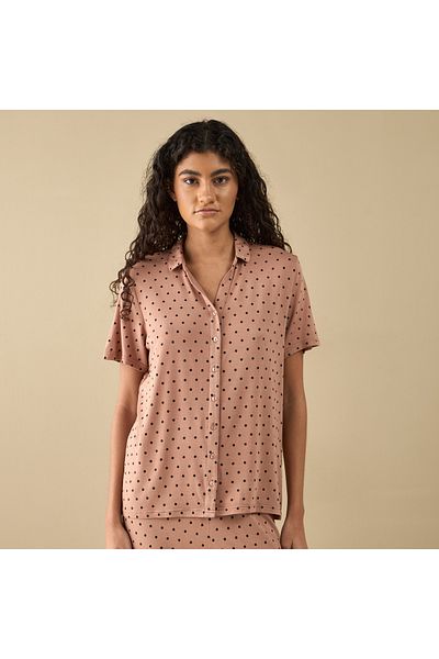 FAV All-Over Polka Dot Print Shirt and Pyjama Set