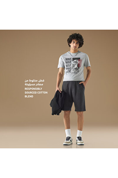 FAV Relaxed Fit Shorts with Drawstring Closure