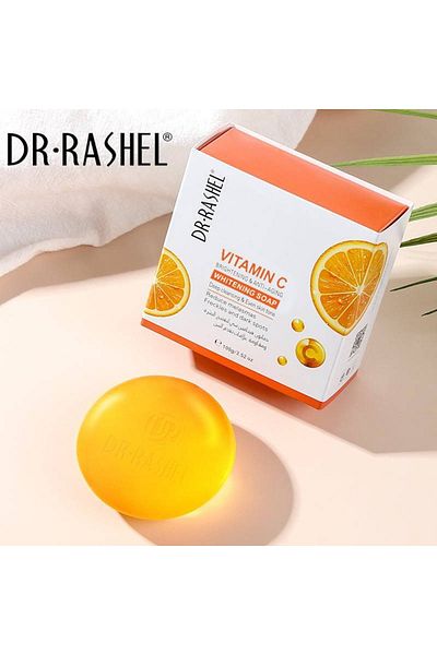 DR.RASHEL Dr. Rashel Vitamin C Brightening & Anti-Aging Whitening Soap 100G – Face & Body Deep Cleanser