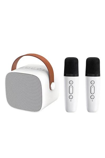 FlashHawk Portable Karaoke Speaker Kits,Mini Wireless Karaoke Speakers with 2 Pack Wireless Microphone