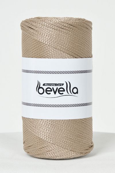 Bevella Macrame Cord 2 mm - 200 gr Πολυεστέρας Milk Coffee Macrame, Polyester Floss, Supla και νήματα τσάντας