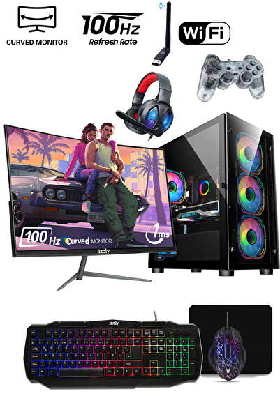 IZOLY Spectre Yz I5-4570 16gb 512gb Ssd Rx580 8gb 24'' Oyuncu Masaüstü Bilgis...