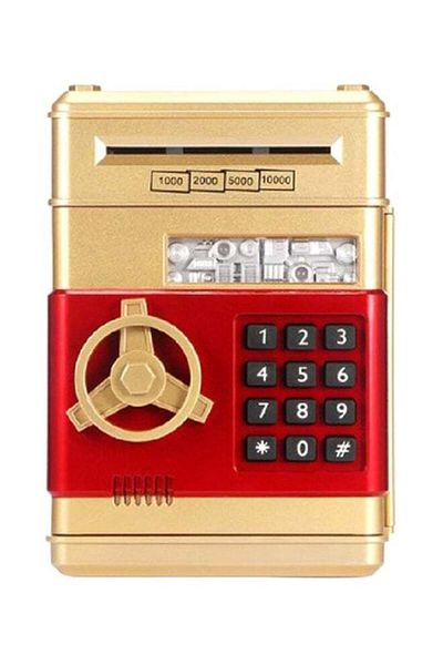 Other Electronic Password Protected Atm Piggy Bank Durable Sturdy Unique Detailed Design 13x12.5x19.5cm