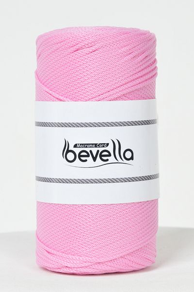 Bevella Macrame Cord Πολυεστερικό σχοινί μακραμέ 2MM-200 GR Ροζ Σερμπάτ Canva Supla και νήμα τσάντας
