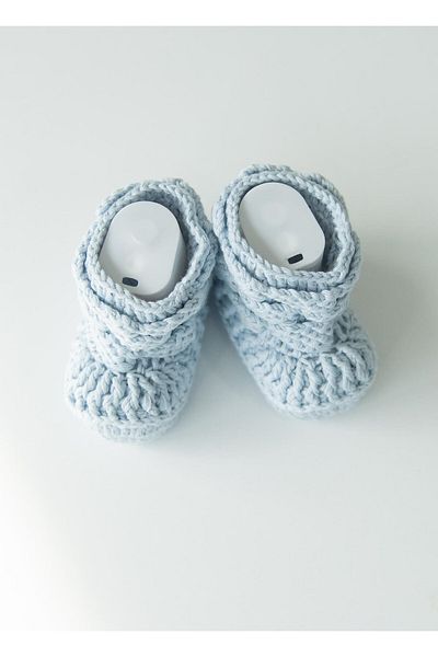 kitikate Blue Hand Knitted - Men's Booties Shoes