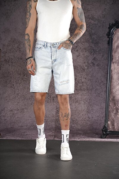 king brich Regular Fit Men's Denim Shorts