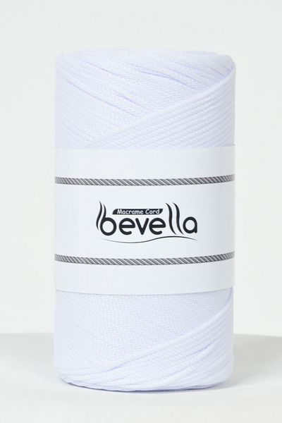 Bevella Macrame Cord 2 mm - 200 Gr Polyester White Polyester Cave Yarn and Bag Yarn