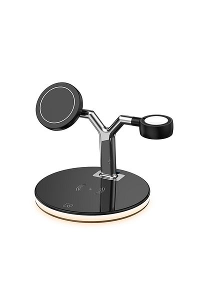 Other 3-in-1 Wireless Fast Charging Stand Quick Charger Multicolour