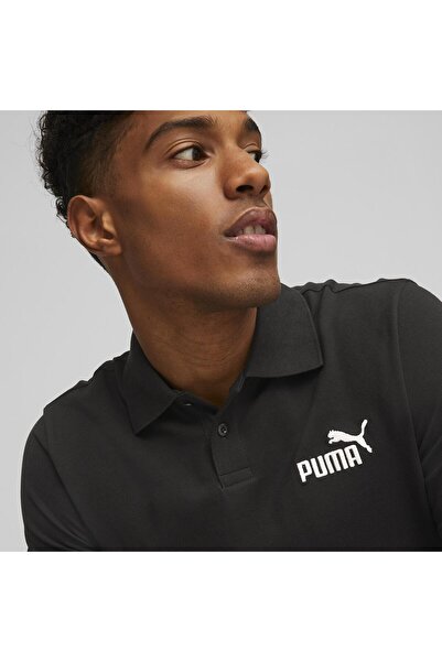 Puma 58667401 Ess Pique Men's Polo T-Shirt Black