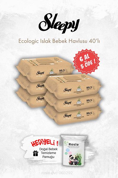Sleepy Sleepy Ecologic 40's and Rosie Wet Baby Towel
