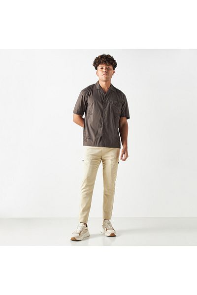 FAV Embroidered Shirt with Short Sleeves