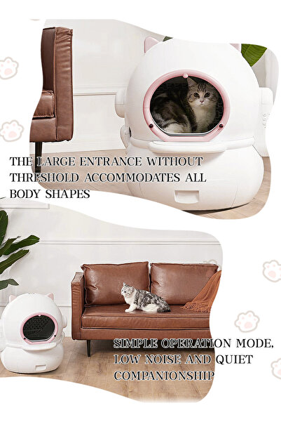 KidLe Intelligent Cat Litter Pan Automatic Cat Litter Box