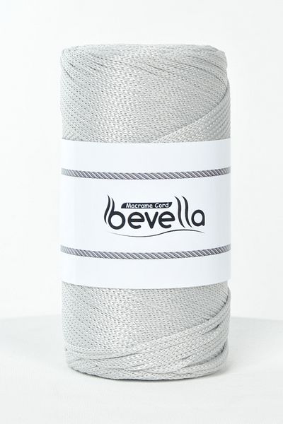 Bevella Macrame Cord 2 mm - 200 gr Πολυεστέρας Ανοιχτό Γκρι Πολυεστερικό νήμα και νήμα τσάντας