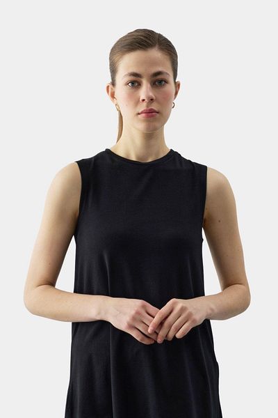 Esswaap Zero Sleeve Short Tank Top - Black for Fashion Gület Combo