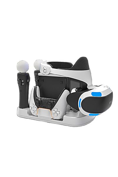 iplay PSVR Charging Stand with PS5 Controller Charging Station for Displaying PS VR Headset