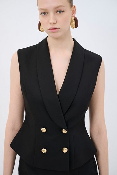 adL Shal Collar Vest