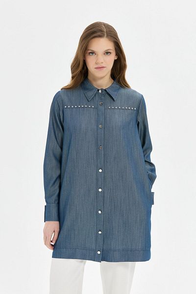 Esswaap Tunica albastra din denim - fara detalii