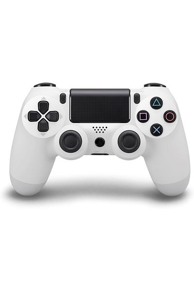 COOYA Wireless Game Controller Compatible with Ps4,with LED indicator Light,Adjustable Weight,White
