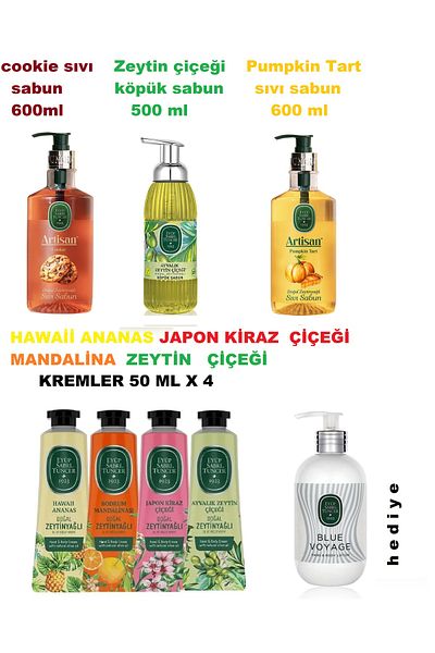 Eyüp Sabri Tuncer Eyüp Sabri̇ Tuncer Pointed Soaps 600ml * 2, Ward Soap 500ml, Creams 50ml * 4