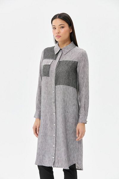Esswaap Detailed Long Tunic - Anthraciteocking