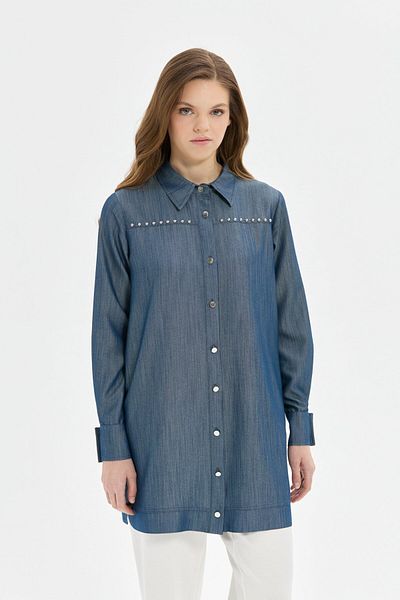 Esswaap Tunica albastra din denim - fara detalii
