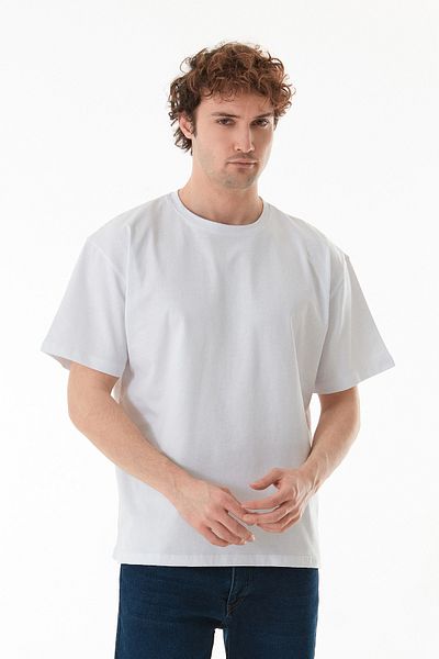 Fulla Moda Basic Crew Neck Oversize T-Shirt