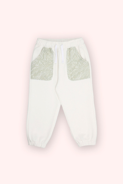 Panço Kız Bebek Ekru Eşofman Alt